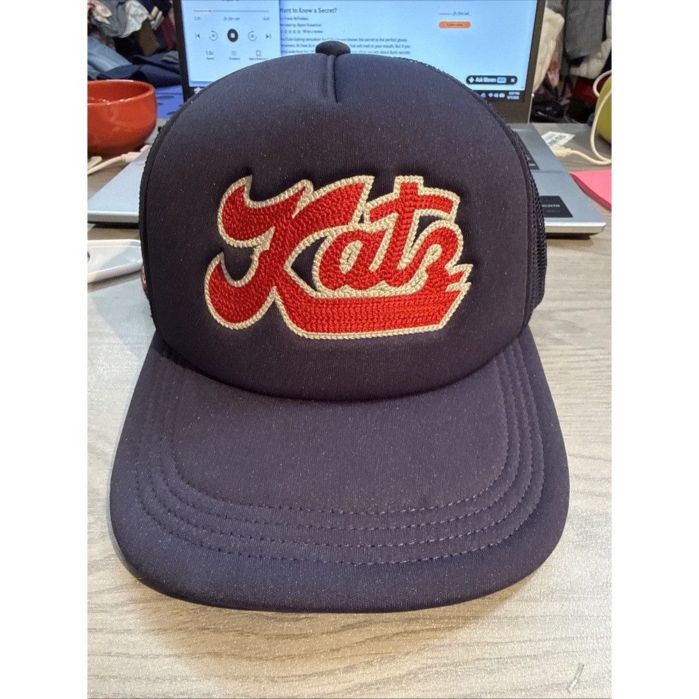 Kansas City Katz Trucker Hat Navy Snapback Cap EFF DNA